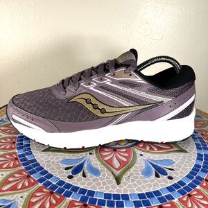 Saucony Cohesion 13 S10559-6 Womens Sz 8 Purple Gold Running Walking Sneakers